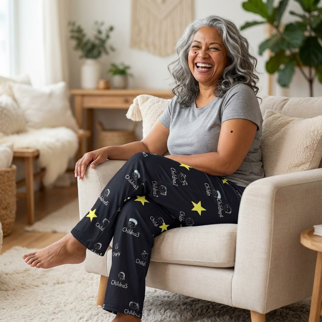 Black Pajama Pants